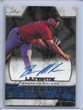 2019 Leaf Ultimate Draft BRENNAN MALONE Silver Foil Auto RC Pirates Top 10