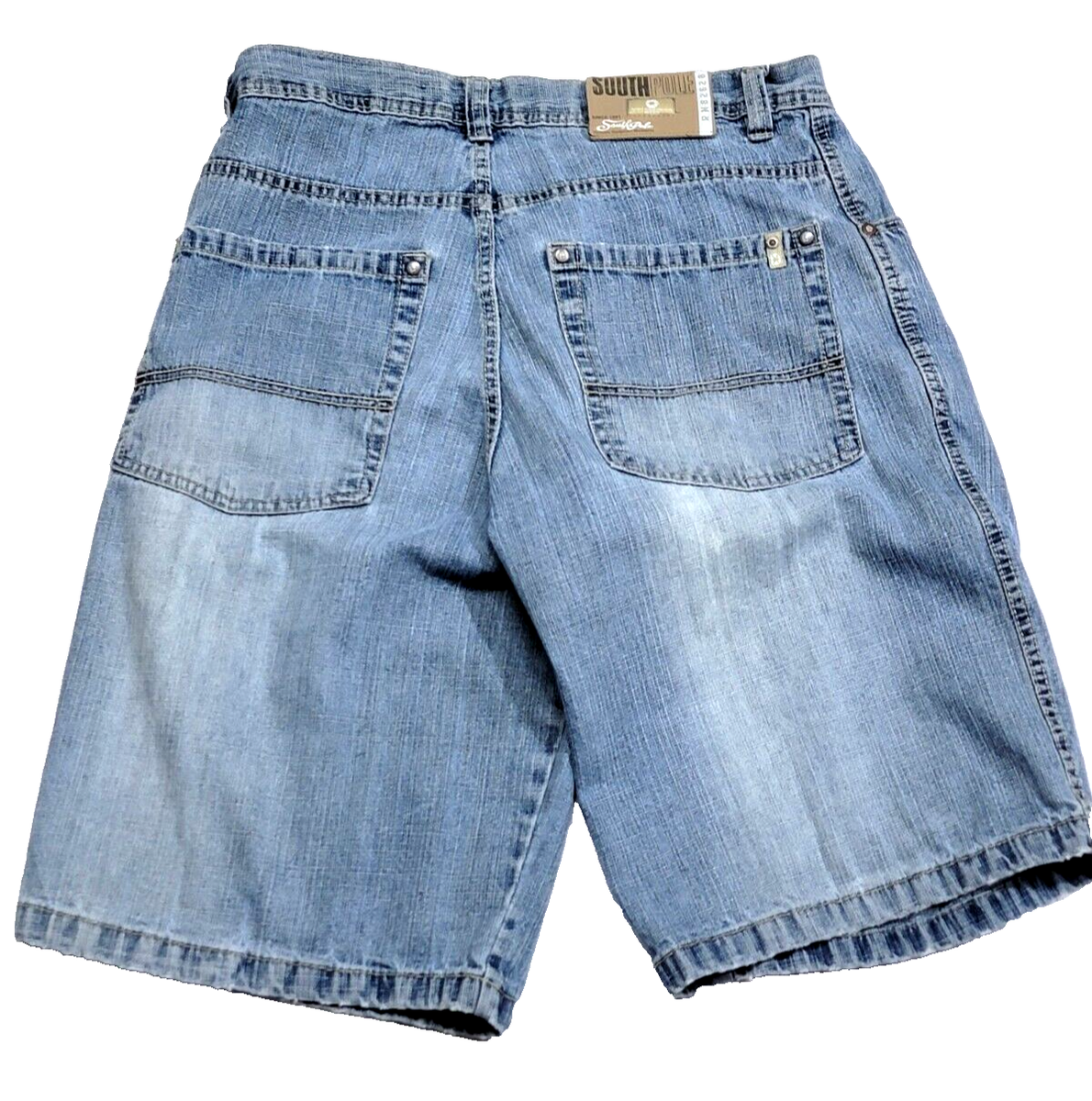 Southpole 82628 Whiskering Blue Denim Hip Hop Baggy Skater