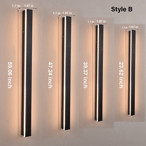 LED Long Wall Sconce Outdoor & Indoor For Porch Light Patio Front Door Garden - Picture 11 of 11