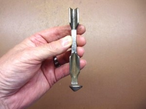 Vintage Steel Pool Cue Tip Setting Tool 4 7/8" Long Nice'n'Clean Collectible