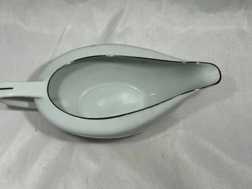 Vintage Fine China Of Japan Platinum Wheat Gravy Bowl - Picture 2 of 5
