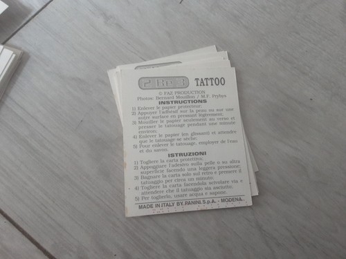 RARE PANINI 2 BE 3 GROUPE BOYS BAND 28 Sticker TATTOO Set COMPLET - Picture 5 of 5