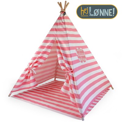 Moritz & Moritz Tipi Zelt Kinder Baumwolle pink - Indianerzelt Teepee Spielzelt