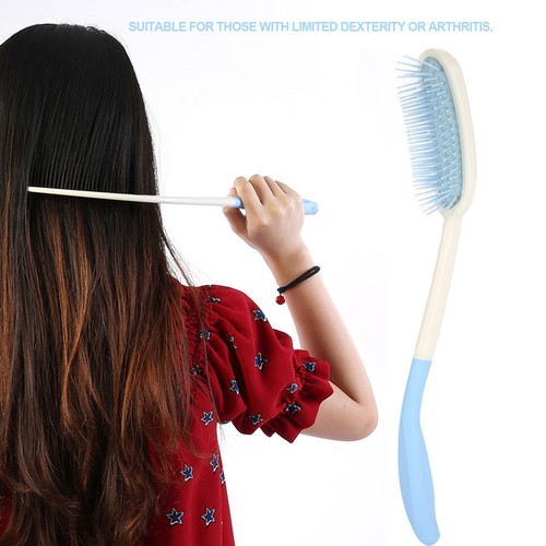 Long Handle Comb Hair Brush Anti slip Ergonomic Long Comb Reach - Zdjęcie 6 z 13
