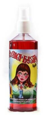 4PK Large 250 ML LA CHICA FRESITA Air Freshener Spray Liquido/Liquid Strawberry 