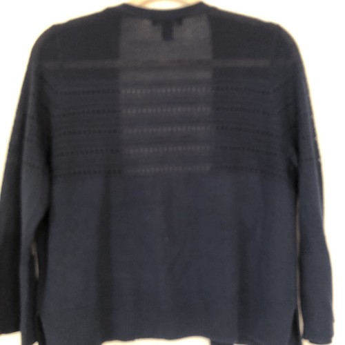 Maglione cardigan da donna Tribal blu scuro acrilico taglia M - Foto 8 di 9