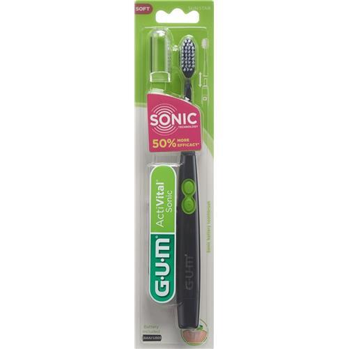 GUM SUNSTAR Activital Sonic sonic toothbrush black