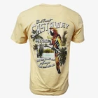 men's Cotton T-Shirt -Island Shores-"Bad Parrot Daily Castaway Bar & Grill -