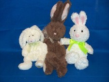 Plush Easter lot Bunny Rabbit Ty Beanie Babies Hoppily Hallmark I Love You