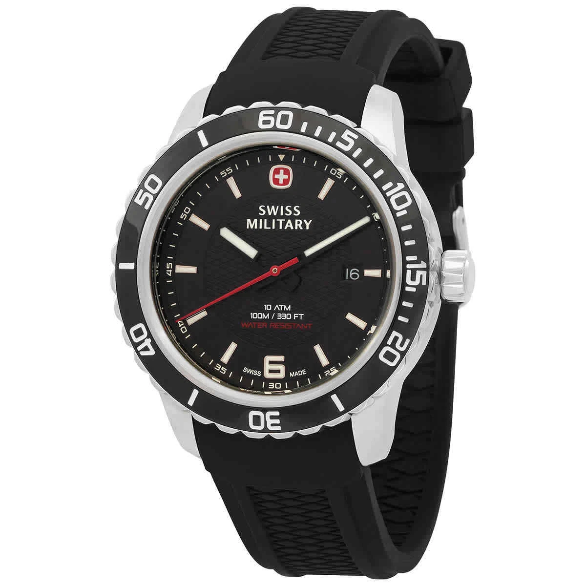 Swiss Military Roadster Black Night Quartz Black Dial Men s Watch