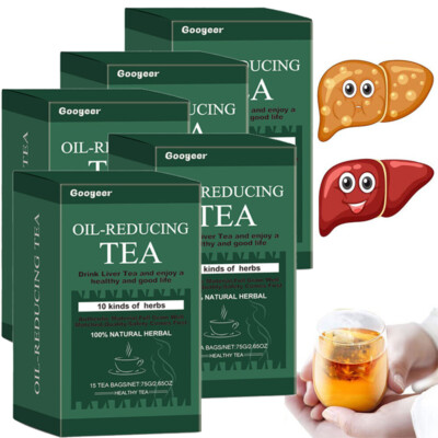 Oil-Reducing Tea-10 Herbal with Excellent Formula, Oil Cleansing Tea for Liver