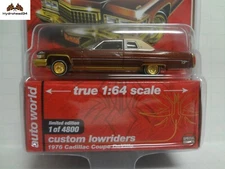Auto World 1976 Cadillac Coupe Deville Custom Lowriders CP7660 1:64 Mijo  