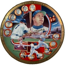 Sports Impressions 1991 Mickey Mantle 8 1/2" Plate “Lifetime Achievements”