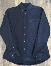 Valentino Jeans Navy XL Button Shirt 100 Cotton Hemmond  cuff button flaw