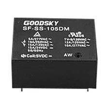 1PCS GOODSKY SF-SS-105DM 5VDC Power Relay 4 Pin 5A 277VAC #A6-22
