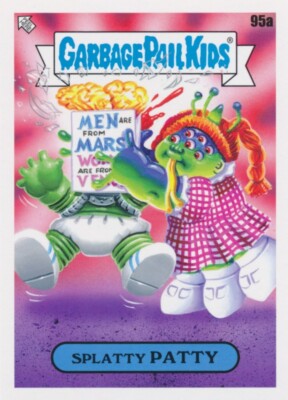 95a SPLATTY PATTY 2022 GPK Garbage Pail Kids Book Worms MEN MARS WOMEN VENUS
