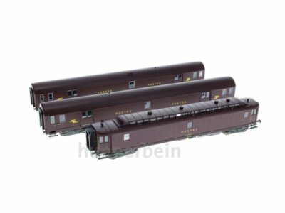 LS Models 40422 3er Set SNCF Postwagen PA+PAz bordeauxrot Postes Ep.4 NEU+OVP