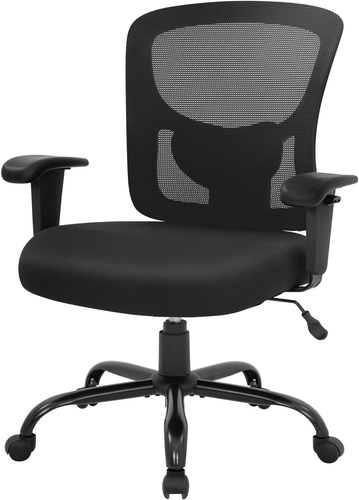 CLATINA 225KG 500lbs Heavy Duty Office Desk Chair, Ergonomic Executive Chairs With Adjustable Mesh Lumbar Support, Wide Comfortable Seat For Home - View #7