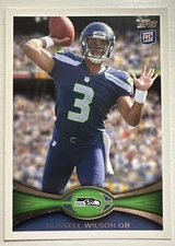 Russell Wilson 2012 Topps - Stands in Background Rookie Card RC #165 STEELERS