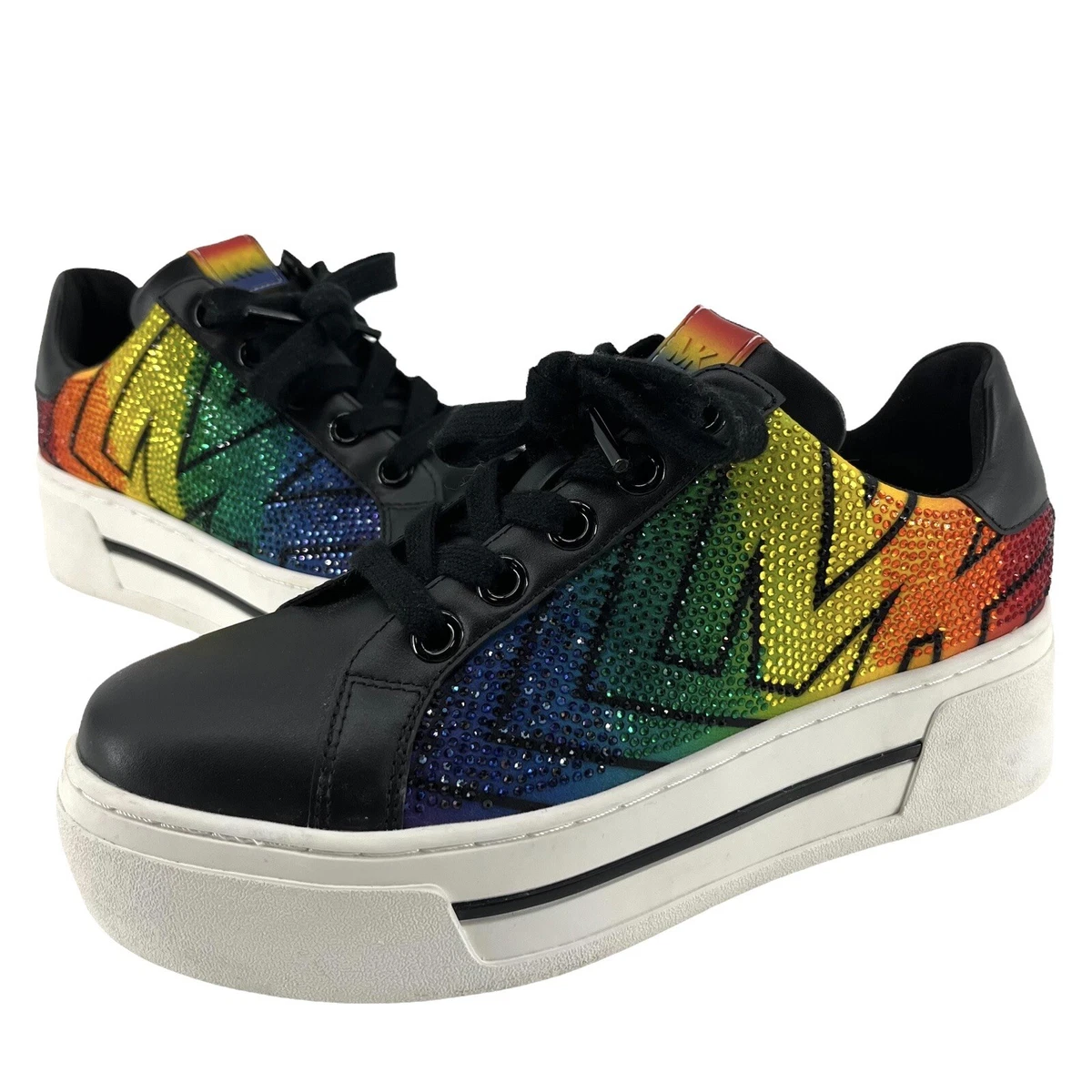 Michael kors sales rainbow sneakers