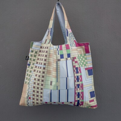 LOQI Tasche FRANK LLOYD WRIGHT Old Fashion Windows BAG Einkaufsbeutel faltbar
