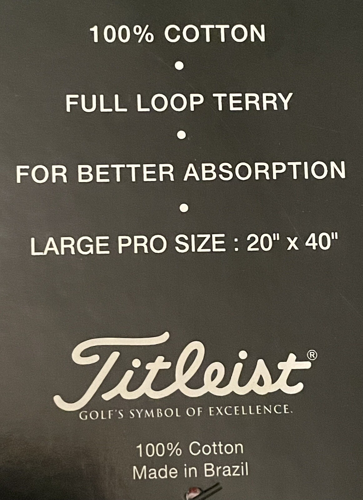 Titleist Jacquard Woven Golf Towel 