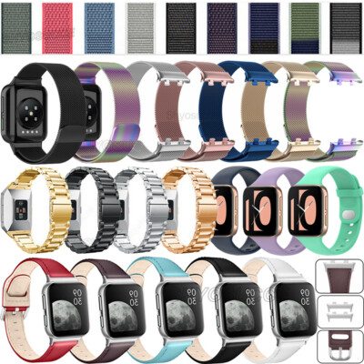 Armband Für OPPO Watch 41mm 46mm Silikon Edelstahl Milanese Leder Nylonloop Band