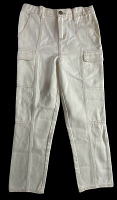 EPIC THREADS Big Girls Stella Cargo Pants Winter Ivory Size 12 NWT $44