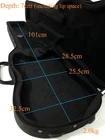 Haze Ultra-Light Electric Guitar Hard Foam Case - Nylon Exterior HPAAE10