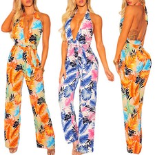 Overall donna tutina intera spalle nude scollata elegante abito sexy DL-2266