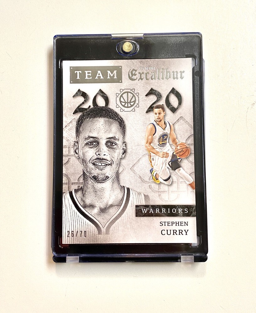 2015-16 Excalibur Team Excalibur Stephen Curry /70 SN’# Warriors W/CASE