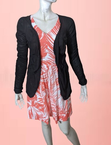 Chemise IKKS Rayures Grises Manches Longues - Taille 36, Coton, Très Bon état