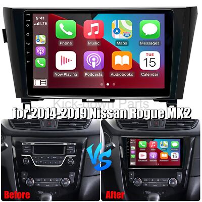 10'' Android Auto fit for Apple Carplay Stereo for Nissan X-Trail 2014-2019