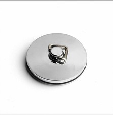Replacement Chrome Sink Stopper - 38mm Hole Plug Basin Rubber Seal (No Chain)