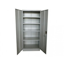 STEEL STORAGE STATIONARY FILING GARAGE CUPBOARD CABINET 1800mm High
