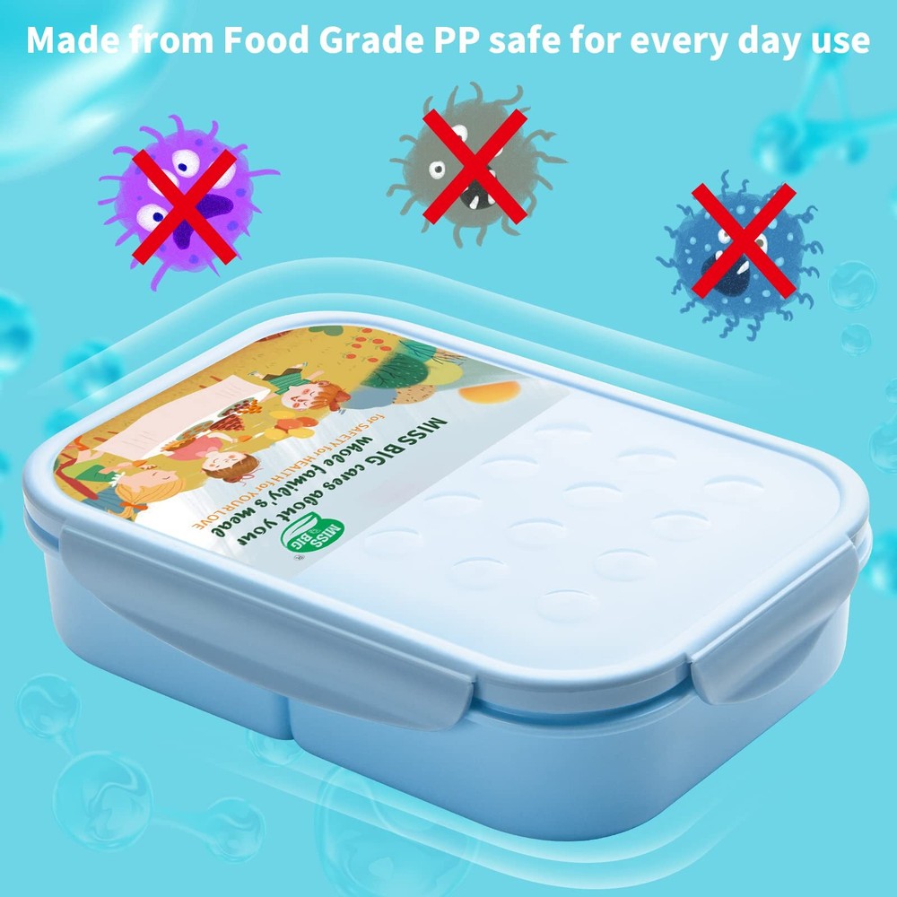 Bento Box For Kids Leakproof Lunch Container Ideal For School Meals
