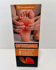Metatarsalgia Support Insoles with Built-In Metatarsal Pad for Men Size12.5/13.5