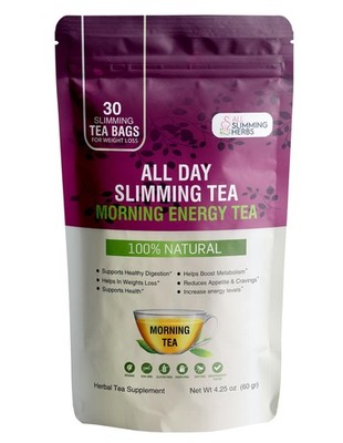 All Day Slimming Tea For Daytime - 30 Days Supply - Boosts Metabolism & Skyro...