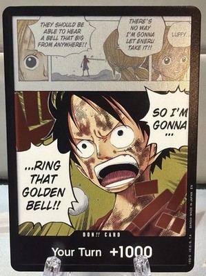 one piece card game your turn 1000 DON!! Card (Luffy) Your Turn +1000 One Piece OP-15 Adventure On Kami’s  Island