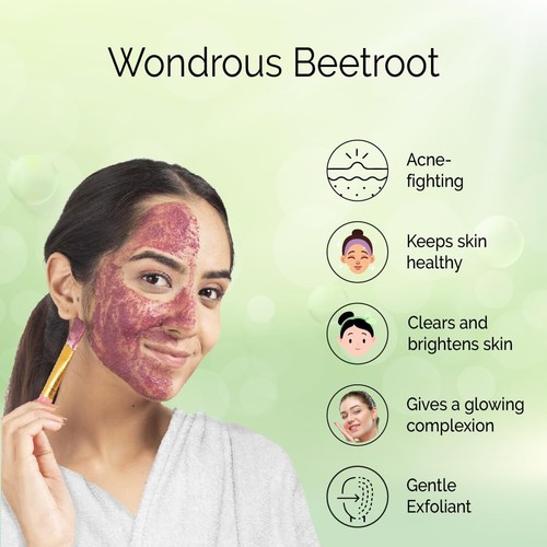 PYOURA Beetroot Powder for Clear, Glowing & Rosy Face 200gm Ayurvedic Herbal FS - Picture 5 of 7