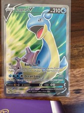 Lapras V 189/202 Ultra Rare Sword & Shield Pokemon Holo Near Mint