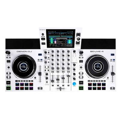 Denon DJ SC LIVE 4 White 4-Channel Wifi Professional Standalone DJ Controller