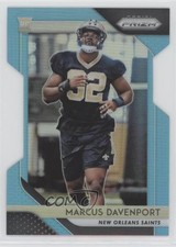 2018 Panini Prizm Rookie Light Blue Prizm 22/199 Marcus Davenport #246 0a3