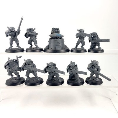 x9 Warhammer 40K Plastic Fire Warriors Attack Team | P-00IHG