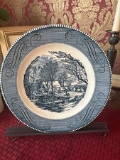 Currier & Ives Print Plate - The Old Grist Mill By Royal - Made in the USA