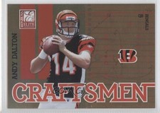 2011 Donruss Elite Craftsmen Gold Missing Serial Number Andy Dalton #26 0m0