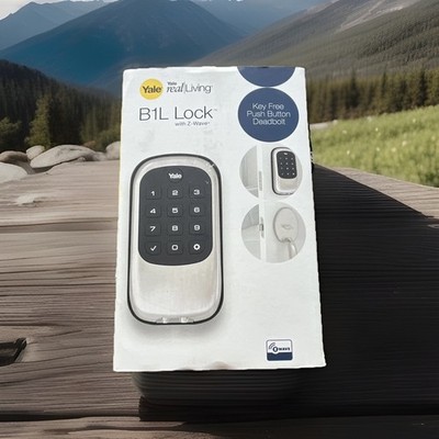 Yale Real Living B1L Z-Wave Keypad Smart Deadbolt, Backlit, Satin Nickel