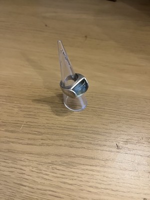 Vintage Sterling Silber Ring Bulgari Tronchetto Stil gepunzt