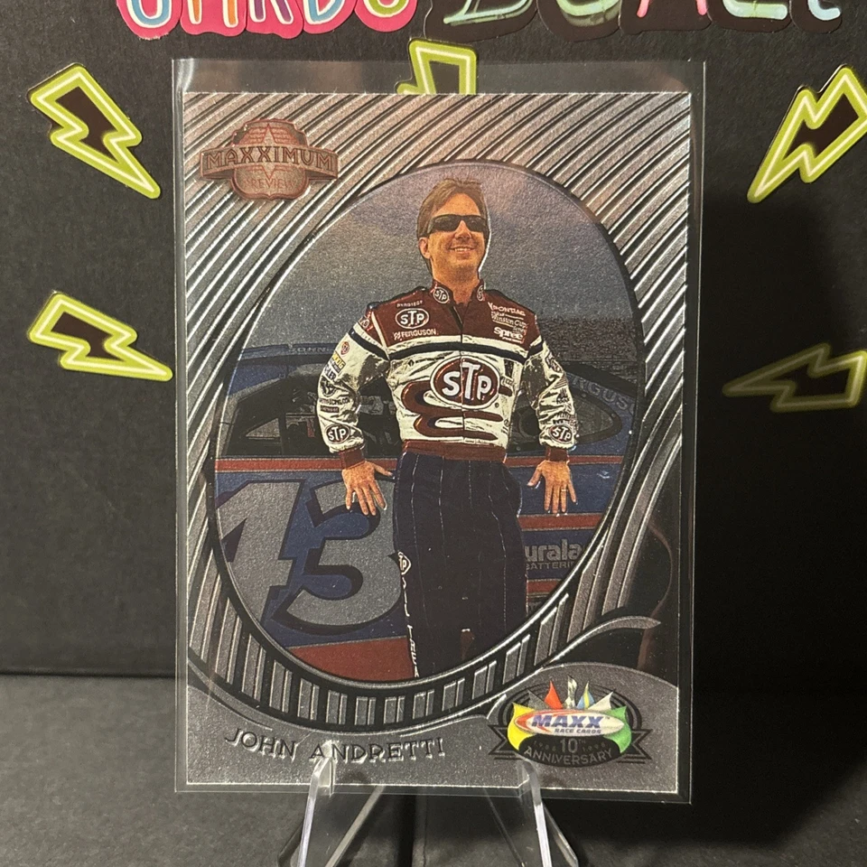1998 Upper Deck Maxx 10th Anniversary Maximum Preview John Andretti #P22 - Image 2 of 3