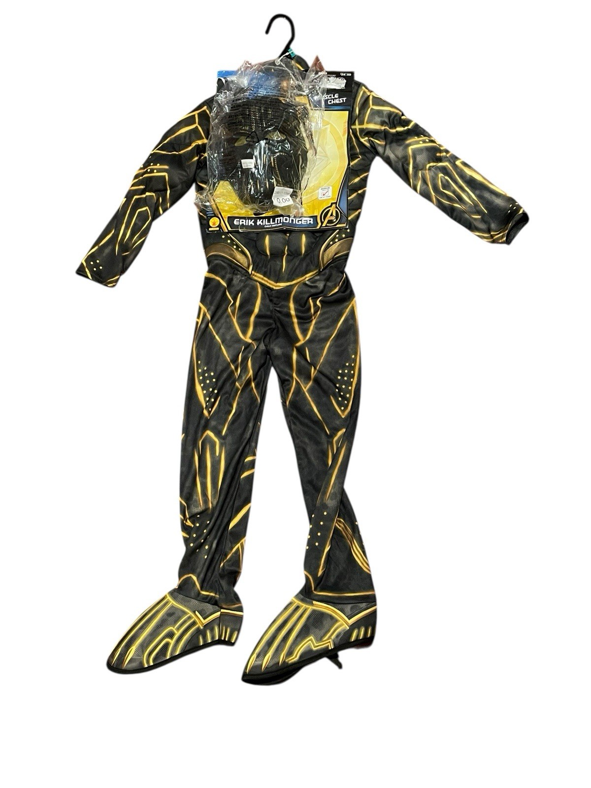 NEW Marvel Black Panther Killmonger Costume Mask Boys Youth Size Medium Ages 5-7 thumbnail 2